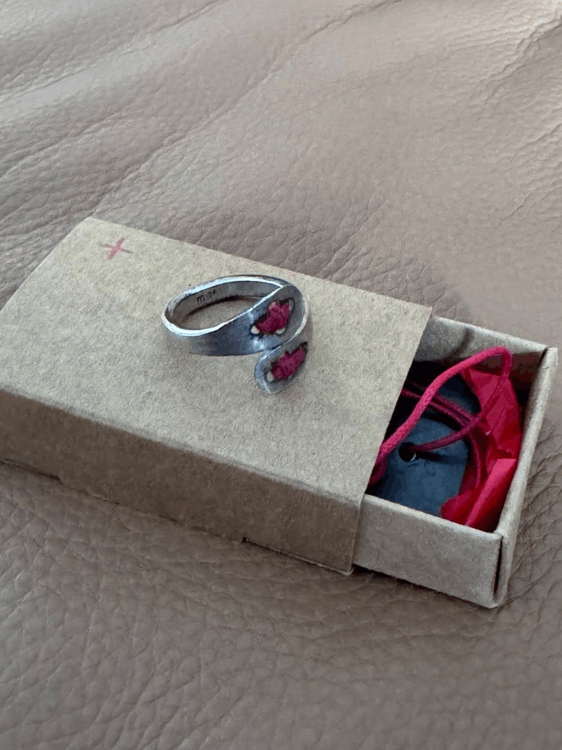 Ma+ Sz L Ma+ 24SS Silver Adjustable Ring-2508 Size ONE SIZE - 1 Thumbnail