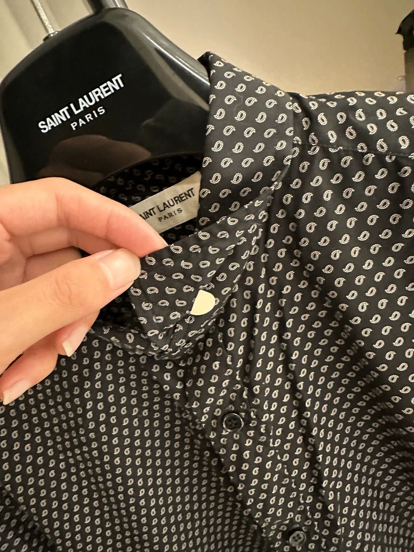 Saint Laurent Paris Saint Laurent SLP 13SS Polka Dot Shirt Size XXL / US 16-18 / IT 52-54 - 2 Thumbnail