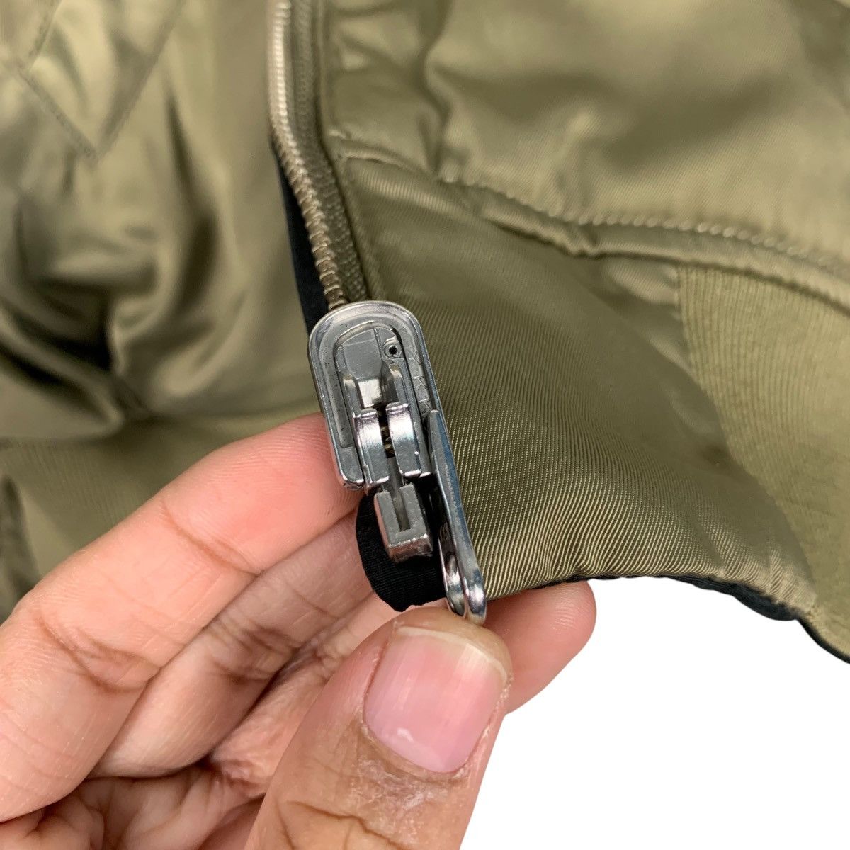 MOUSSY MOUSSY Green Black Reversible Bomber Jacket #2355-C105 Size ONE SIZE - 17 Thumbnail
