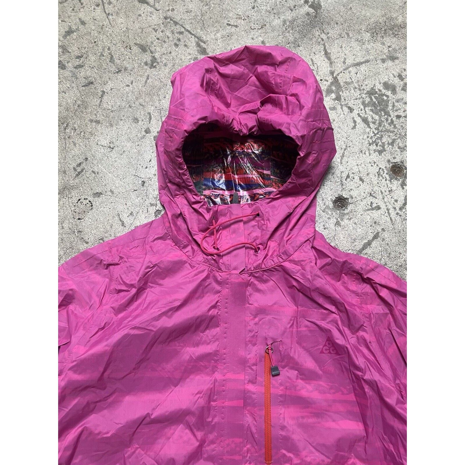 Nike Vintage Nike ACG Windbreaker Hoodie Jacket W M Pink Climbing Size M / US 6-8 / IT 42-44 - 3 Thumbnail