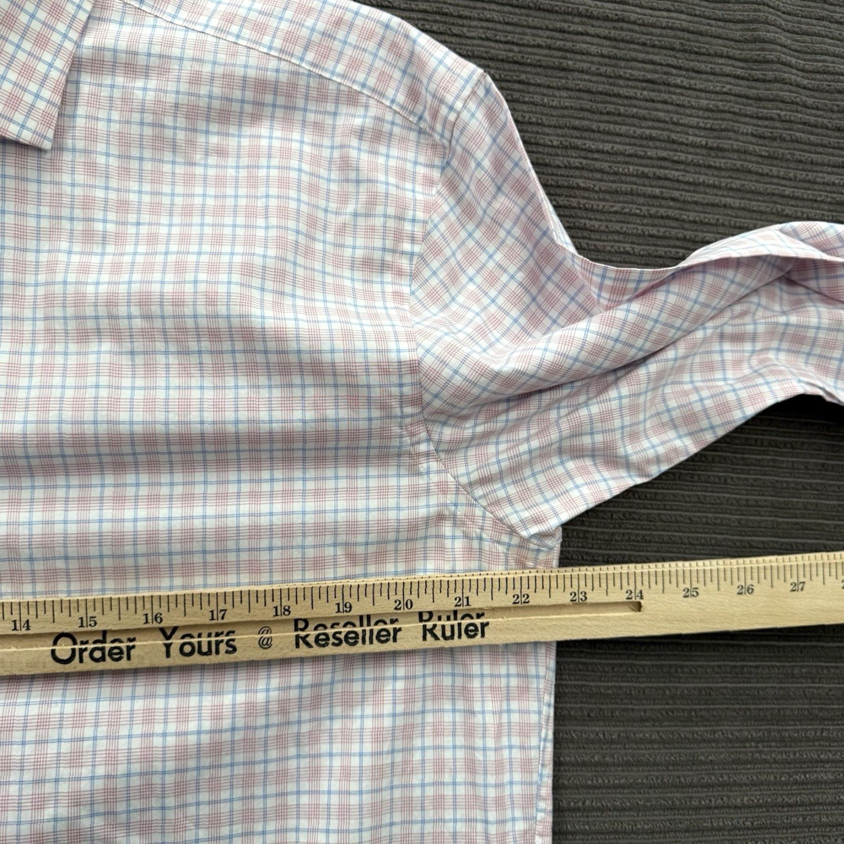 Proper Cloth Proper Cloth Shirt Men Dress Shirt Long Sleeve Check Pattern Multicolor Office 16 46in Regular Modern Preppy Mens Size US L / EU 52-54 / 3 - 4 Thumbnail
