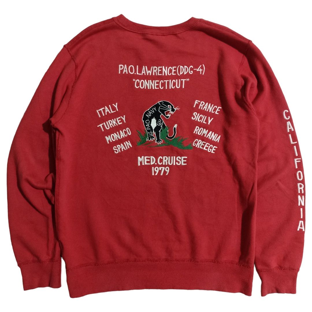 Other Vintage 90s USS Lawrence DDG-4 Souvenir Sweatshirt Size US L / EU 52-54 / 3 - 2 Thumbnail
