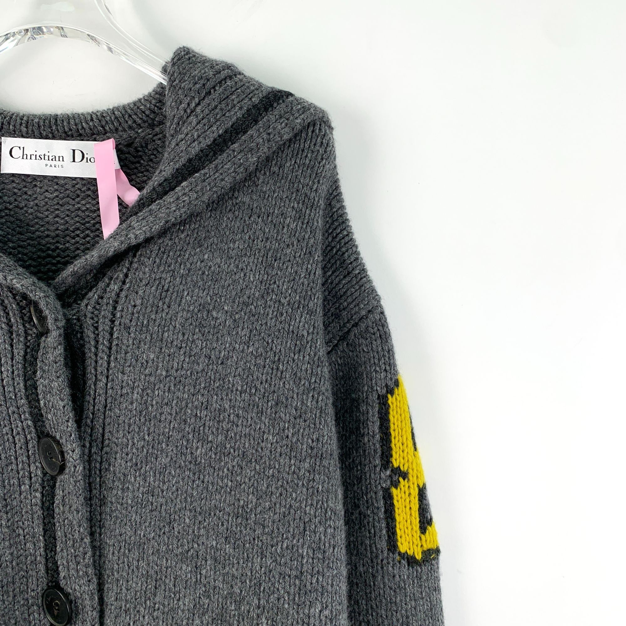 Dior Christian Dior Dark Grey Wool & Cashmere Knitted Cardigan Wi Size XXS / US 00 / IT 34 - 6 Thumbnail