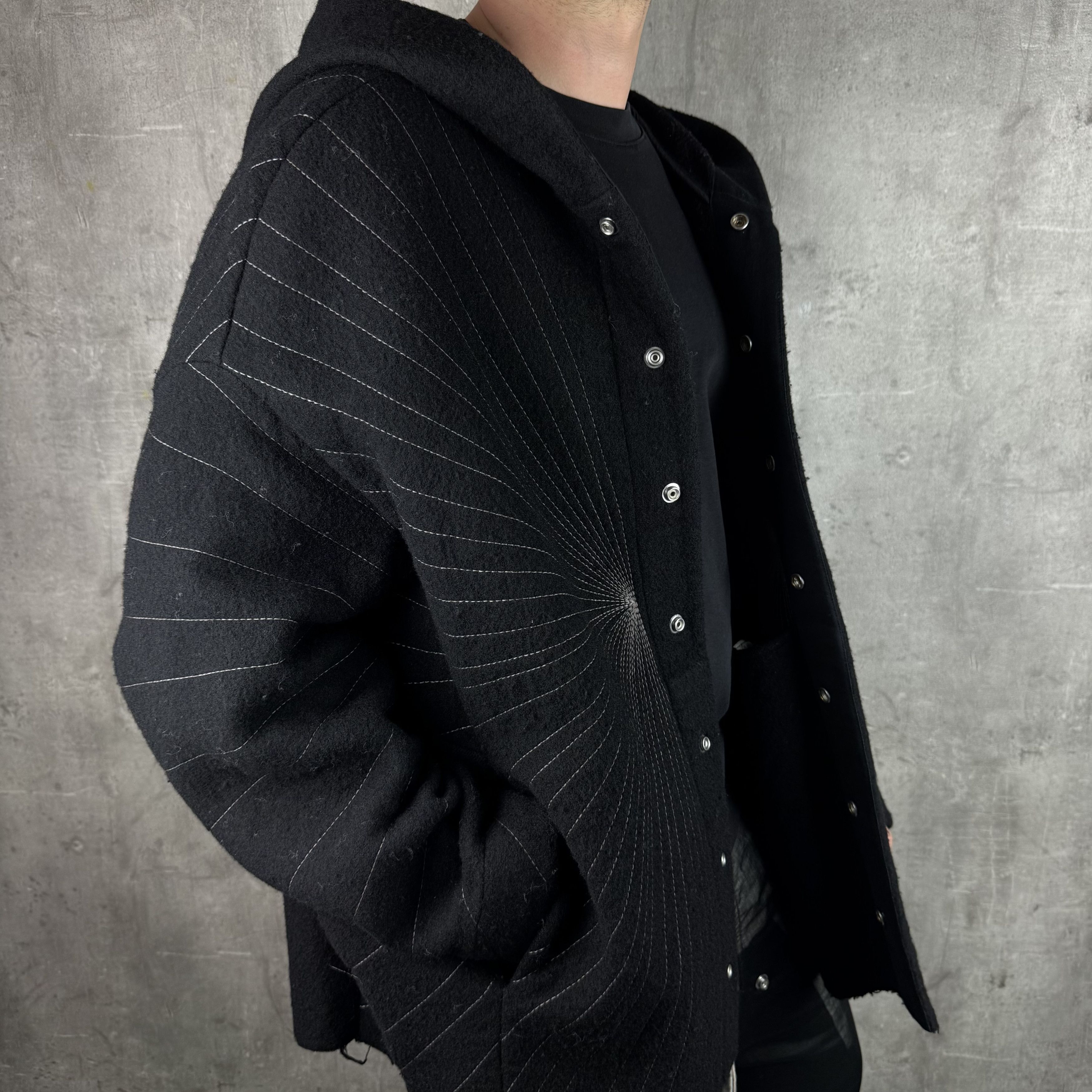 Rick Owens RICK OWENS FW23 LUXOR Peter Jacket Radiance Embroidery Black Size US S / EU 44-46 / 1 - 8 Thumbnail