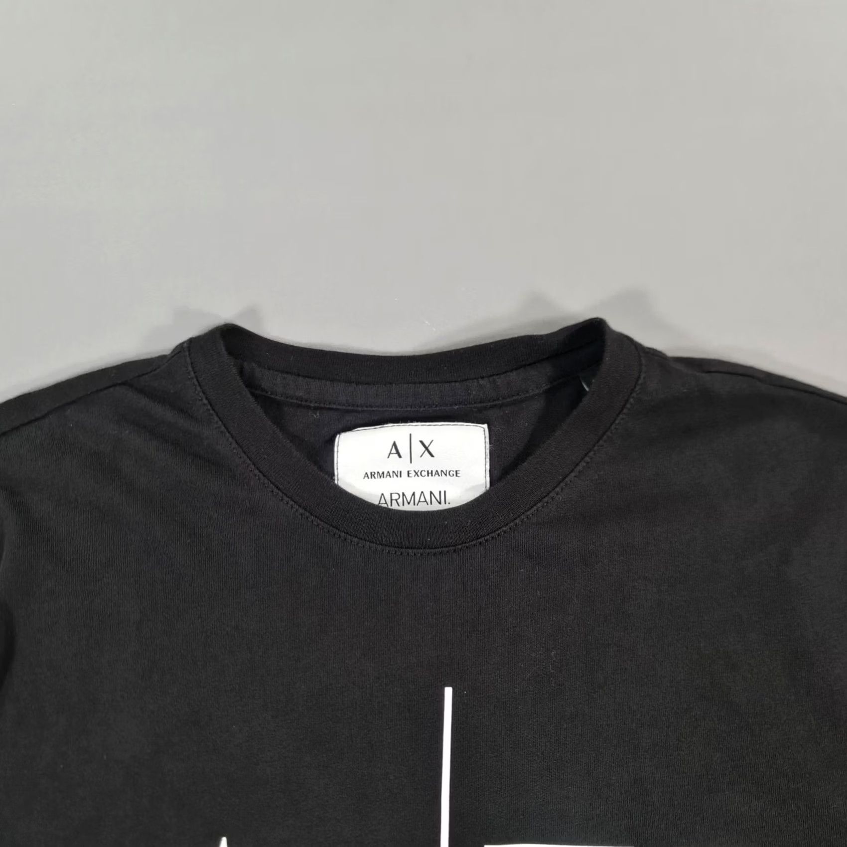 Armani Exchange Armani Exchange Mens T Shirt Black XS Icon Big Logo Cotton Tee Shirt Size US XS / EU 42 / 0 - 2 Thumbnail