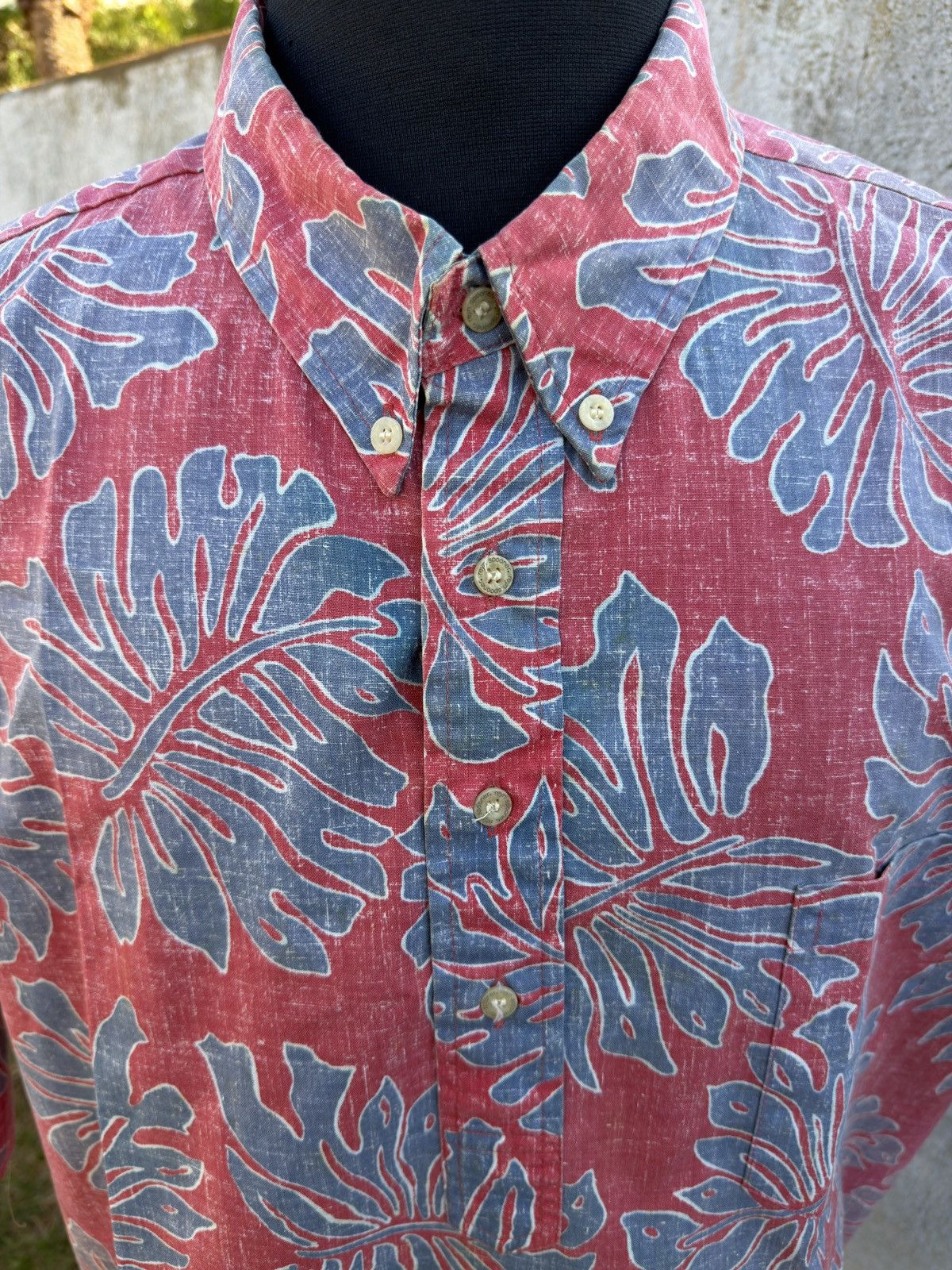 Reyn Spooner PreOwned Reyn Spooner Classic Hawaiian Men's XXXL Red/Blue Size US XXL / EU 58 / 5 - 3 Thumbnail
