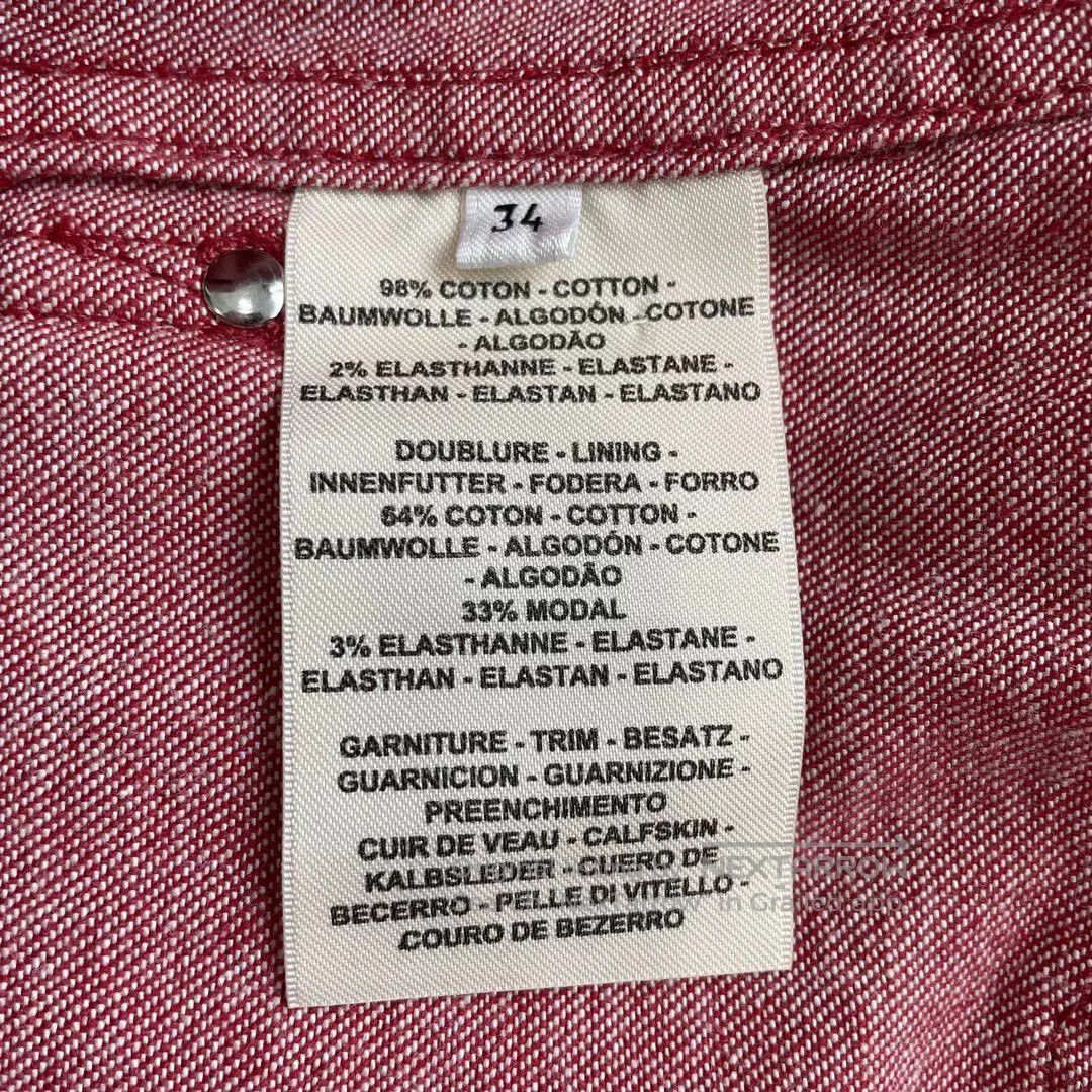 Hermes HERMES SS22 Red Denim Jacket Women. Size US S / EU 44-46 / 1 - 6 Thumbnail