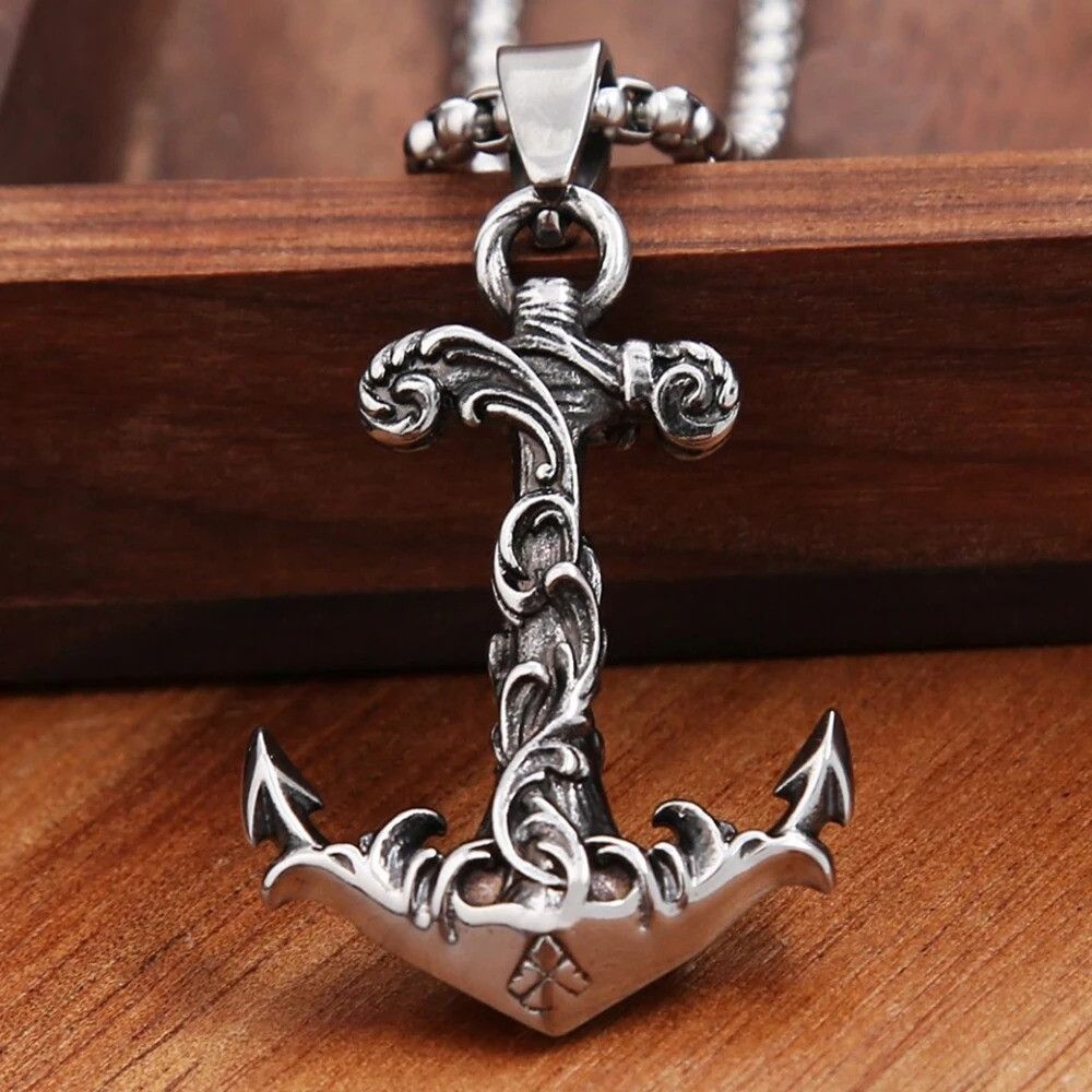 Vintage Nordic Anchor Necklace Size ONE SIZE - 2 Thumbnail