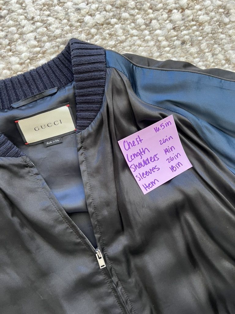 Gucci GUCCI SS16 EAGLE EMBROIDERED SATIN BOMBER JACKET Size US XL / EU 56 / 4 - 2 Thumbnail