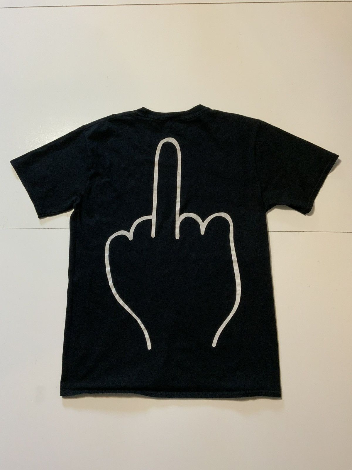 Pizza Slime Pizza Slime Middle Finger Skateboard Black Graphic T-Shirt Size US M / EU 48-50 / 2 - 2 Thumbnail