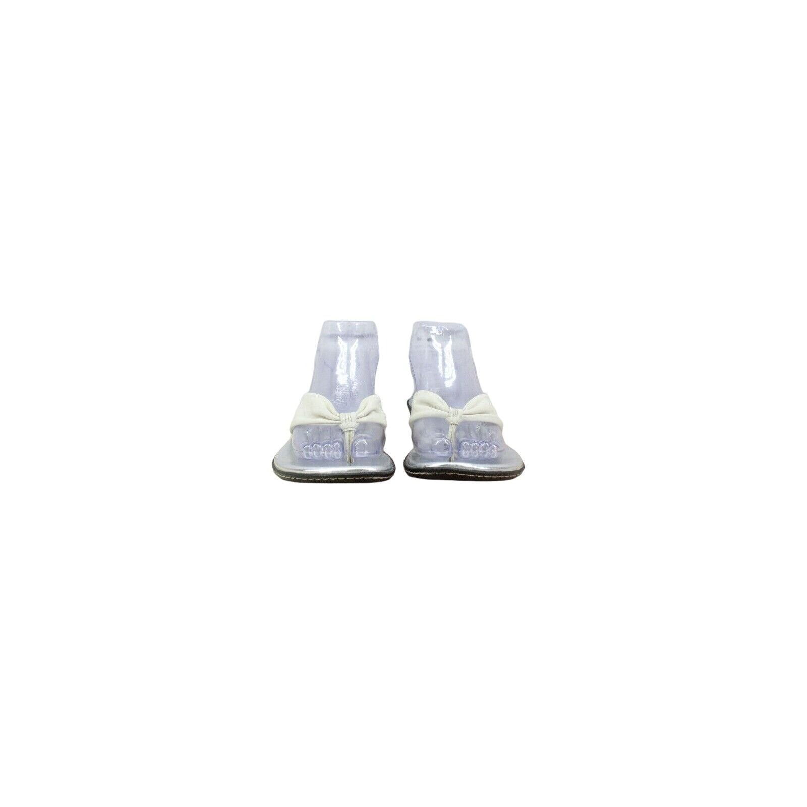 Leather × Other BOC Womens Cream Leather Flip Flop Thong Sandals Size US 8 / IT 38 - 4 Thumbnail