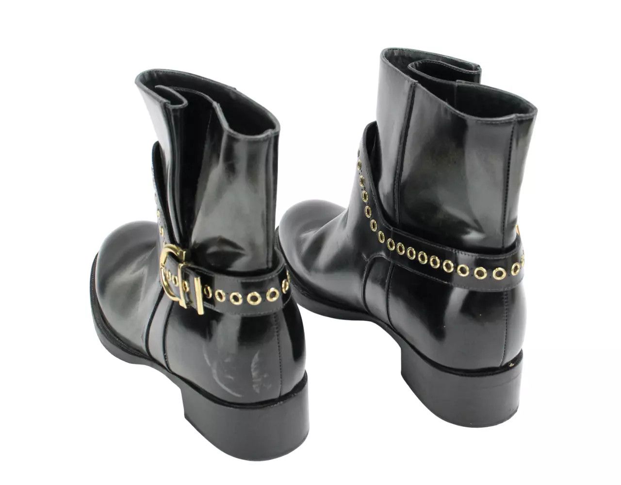 Salvatore Ferragamo SALVATORE FERRAGAMO Women EU 40.5 Biker Patent Leather Boots Size US 10.5 / IT 40.5 - 5 Thumbnail