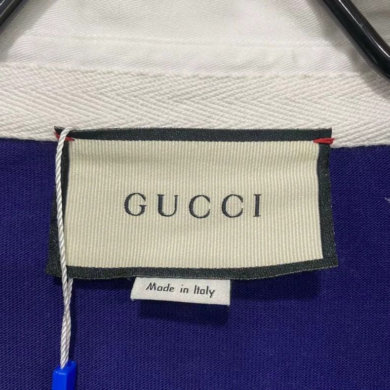 Gucci Gucci Blue and White Gucci Polo Shirt-2507 Size US XXL / EU 58 / 5 - 4 Thumbnail