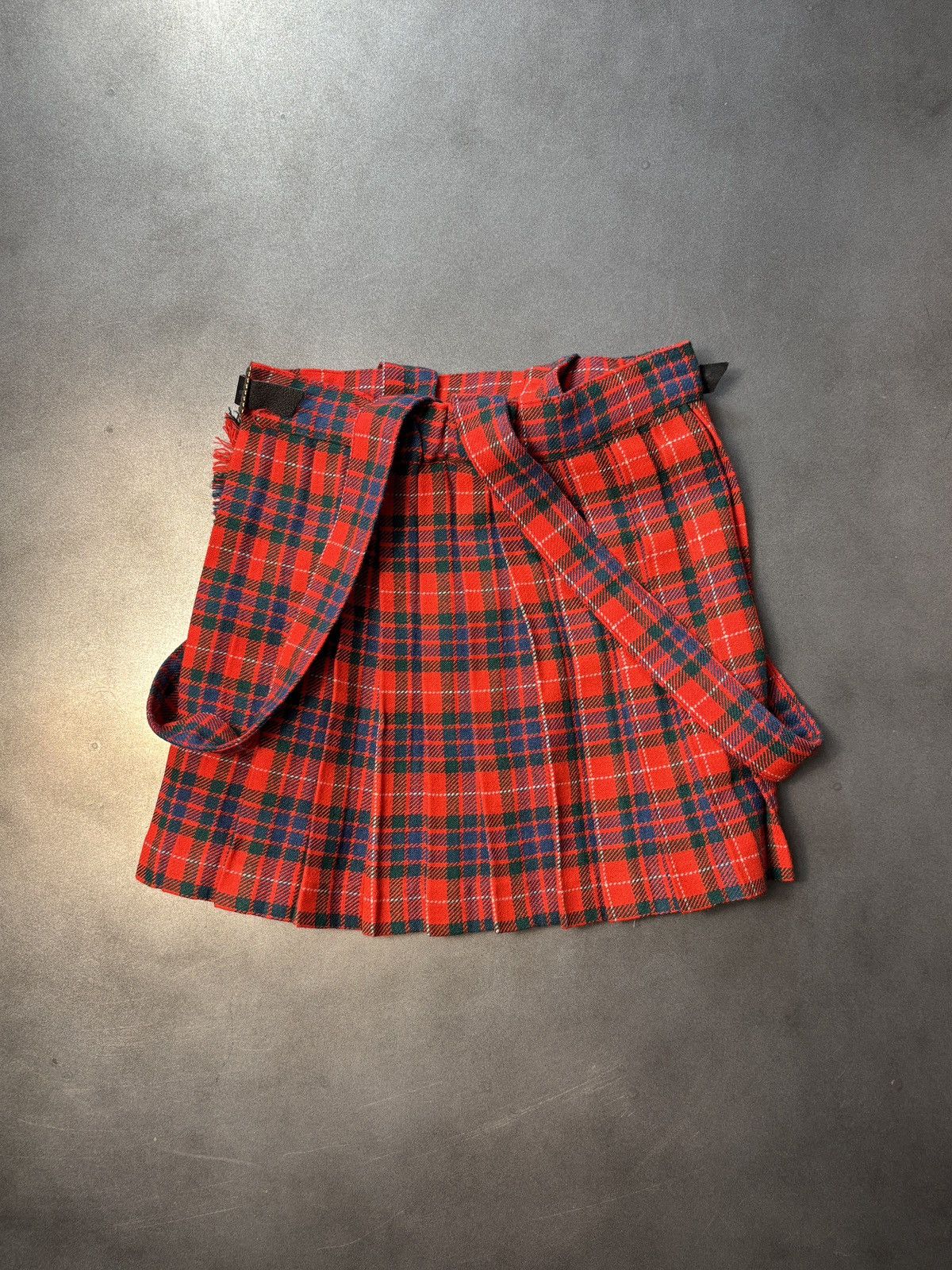 Eaton × Vintage True Vintage Pleated Mini Skirt School Uniform 1950s 1960s Size 22" - 16 Thumbnail