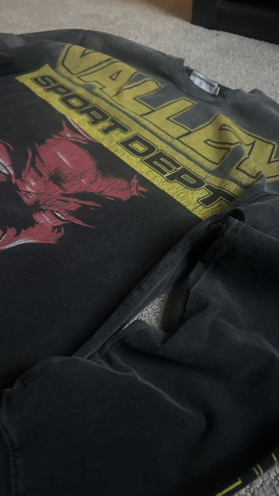 Vale VALE FOREVER HELLBOY L/S TEE BLACK CROPPED FIT Size US XL / EU 56 / 4 - 2 Thumbnail
