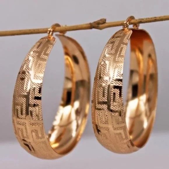 Other GOLD HOOP EARRINGS Size ONE SIZE - 2 Thumbnail