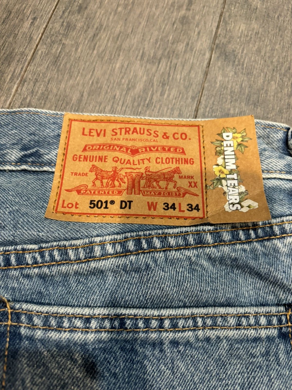 DENIM TEARS Denim Tears Jwans Light Wash Blue 34 Size US 34 / EU 50 - 3 Thumbnail