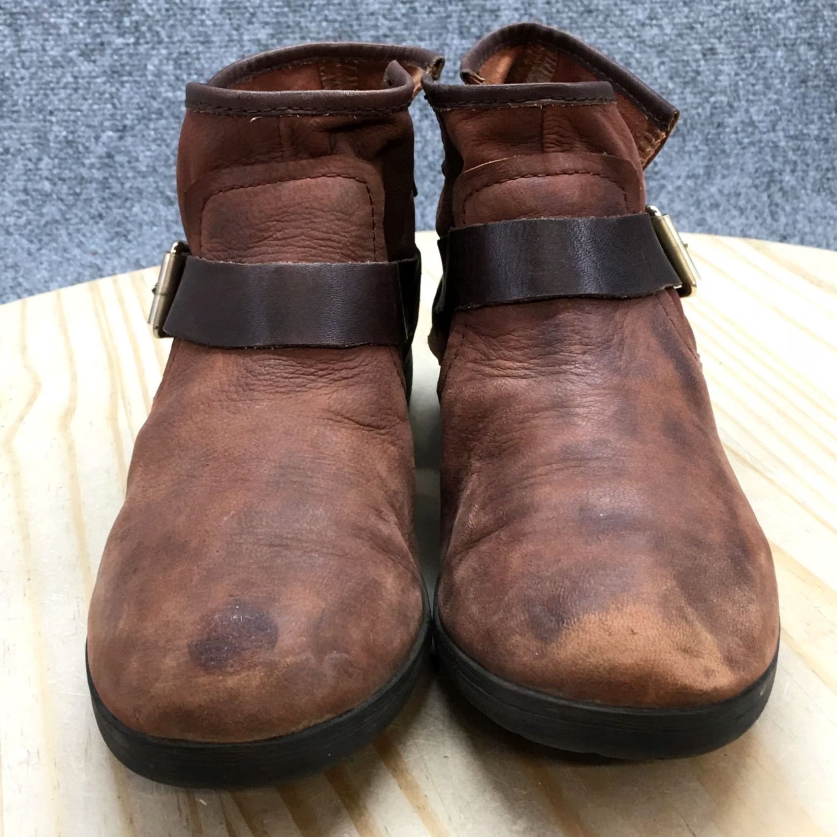 BCBGeneration BCBGeneration Ankle Boots Womens 8.5B Brown Round Toe Slip On Casual Leather Shoes Size US 9 / IT 39 - 6 Thumbnail