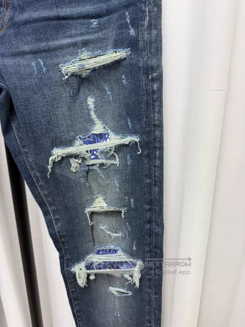 Amiri Amiri Slim Fit Destroyed Denim Pants Size US 32 / EU 48 - 5 Thumbnail