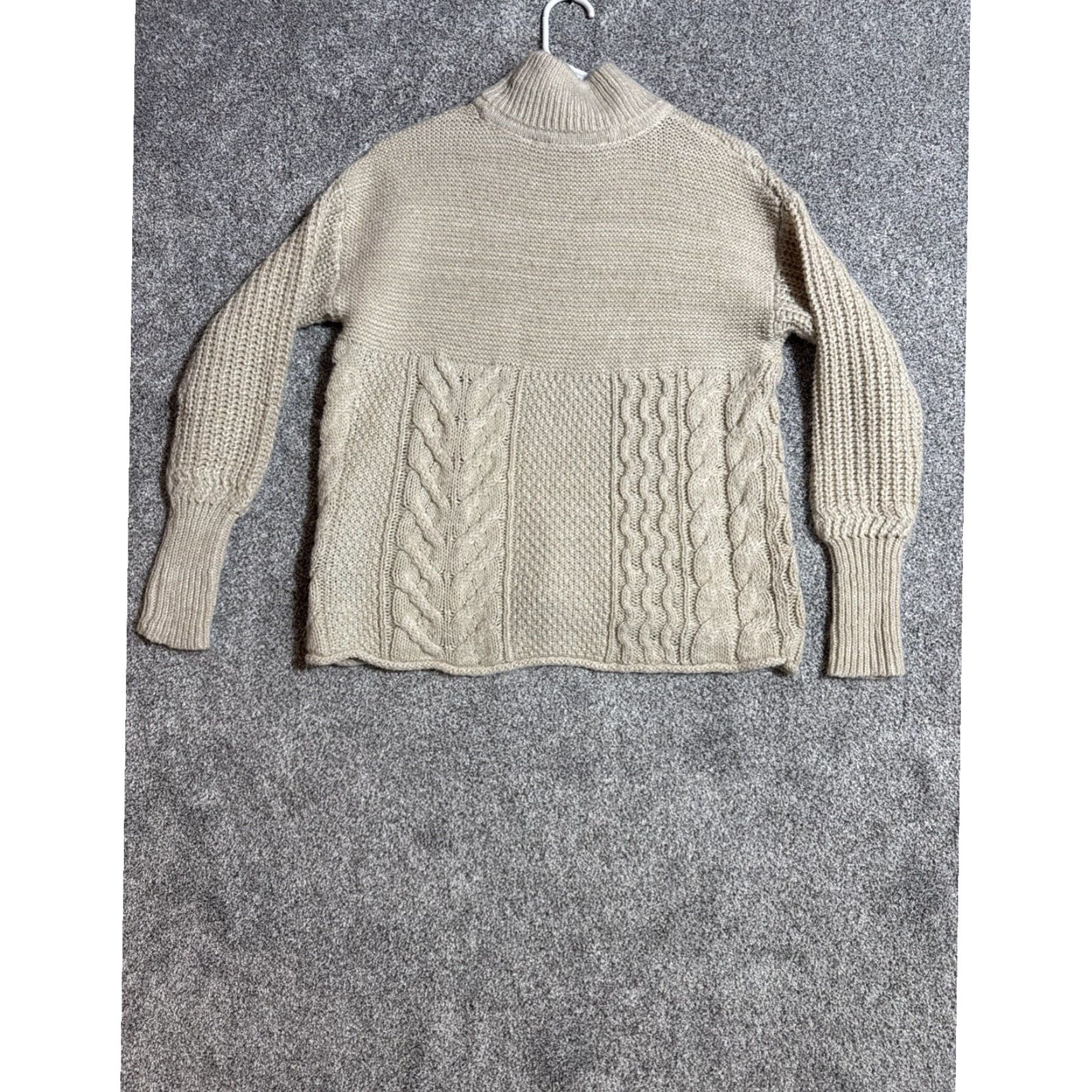 Vintage Simply Vera Vera Wang Sweater Womens Size M Cable Knit Scandinavian Lagenlook Size M / US 6-8 / IT 42-44 - 7 Thumbnail
