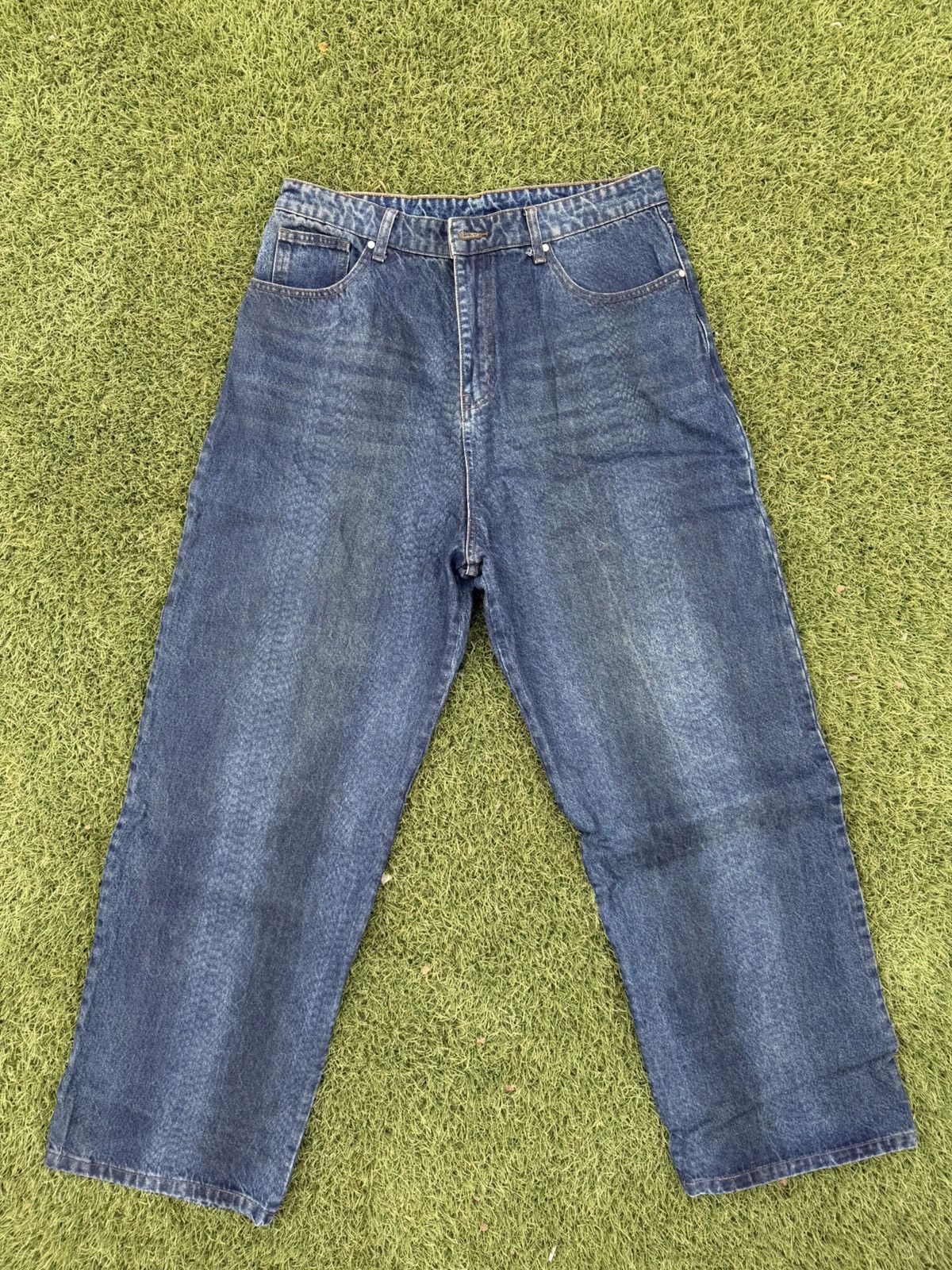 basketcase gallery Basketcase LAX Snakeskin Baggy Denim | Grailed