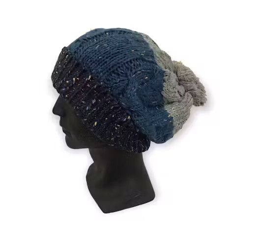 image of Knit Bobble Beanie Hat, Men's