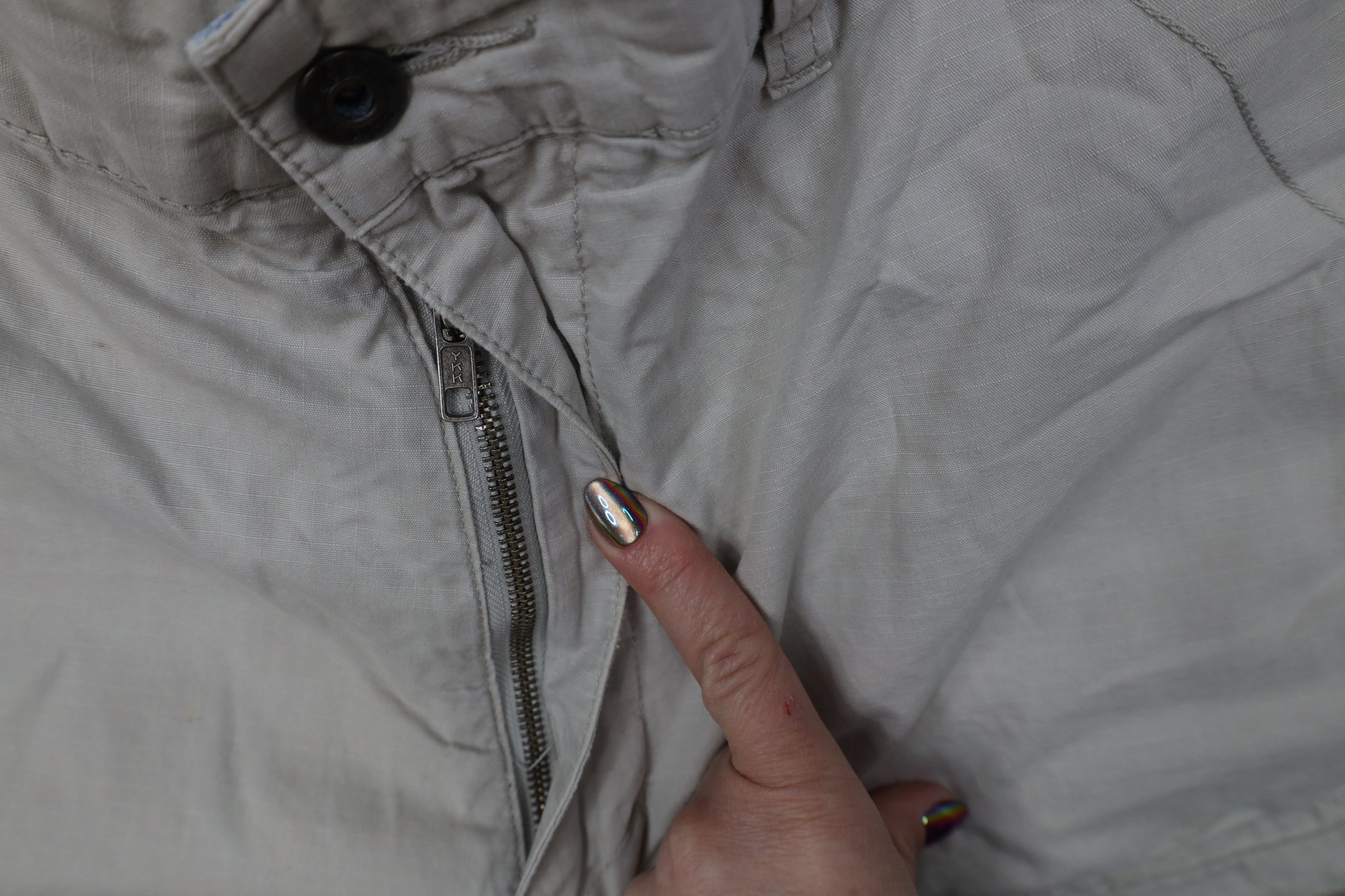 Ecko Unltd. Vintage 90s Y2K Ecko Baggy Ripstop Cargo Shorts Beige Cotton Size US 38 / EU 54 - 9 Thumbnail