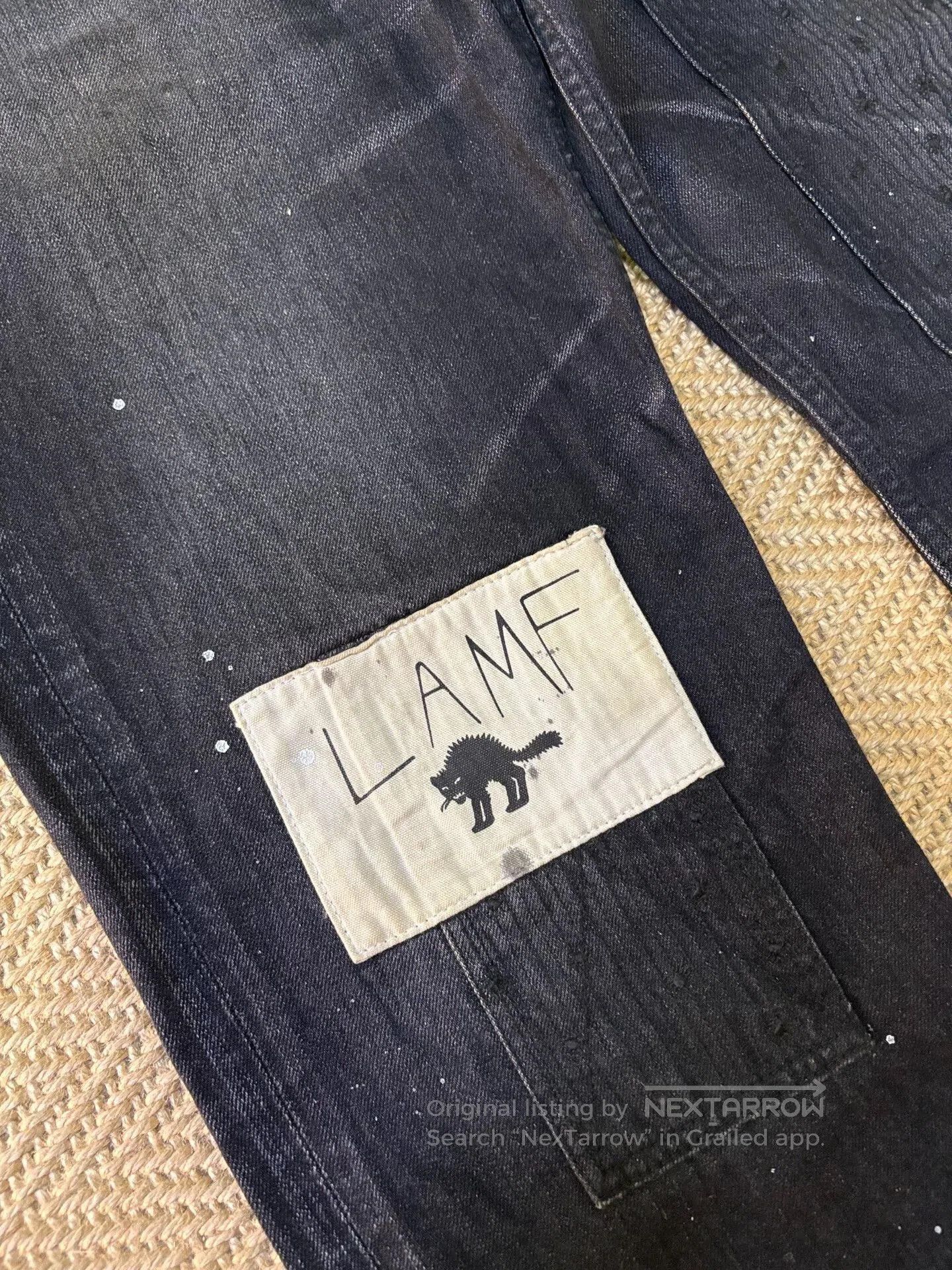 Wtaps Wtaps Lamf 09ss Black Spider Denim Pants. Size US 34 / EU 50 - 3 Thumbnail