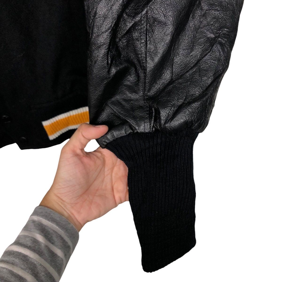 Japanese Brand 📌Vintage Jumper Bomber Leather Jacket Suntory Malt's Beer Size US M / EU 48-50 / 2 - 16 Thumbnail