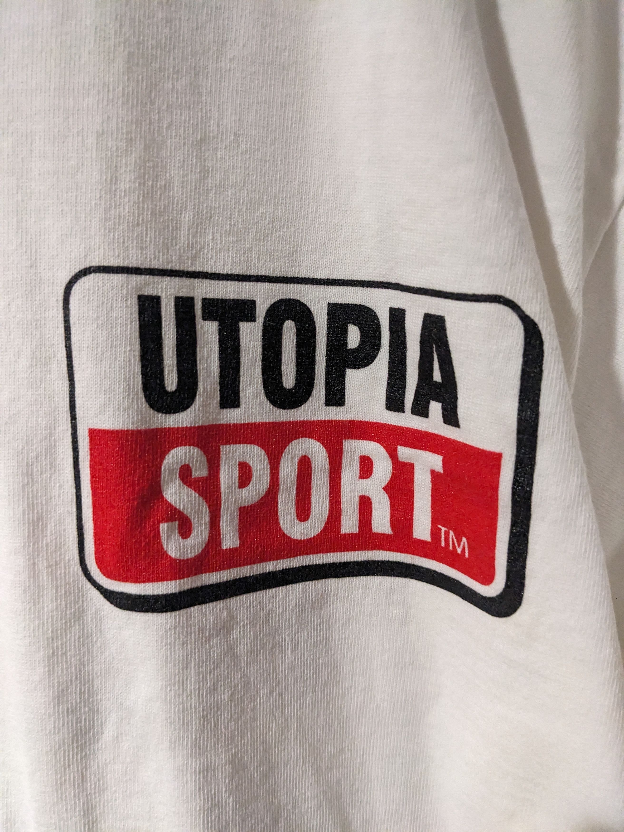 Vintage Vintage 90s Utopia Sport If I Am Not a Courteous T-Shirt Size US L / EU 52-54 / 3 - 4 Thumbnail