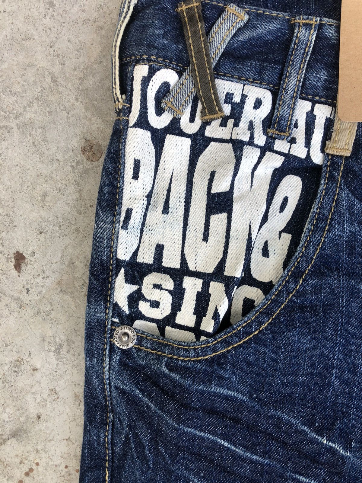 Hysteric Glamour Japanese Back & Forth Double Waist Distressed Jeans Size US 33 - 9 Thumbnail