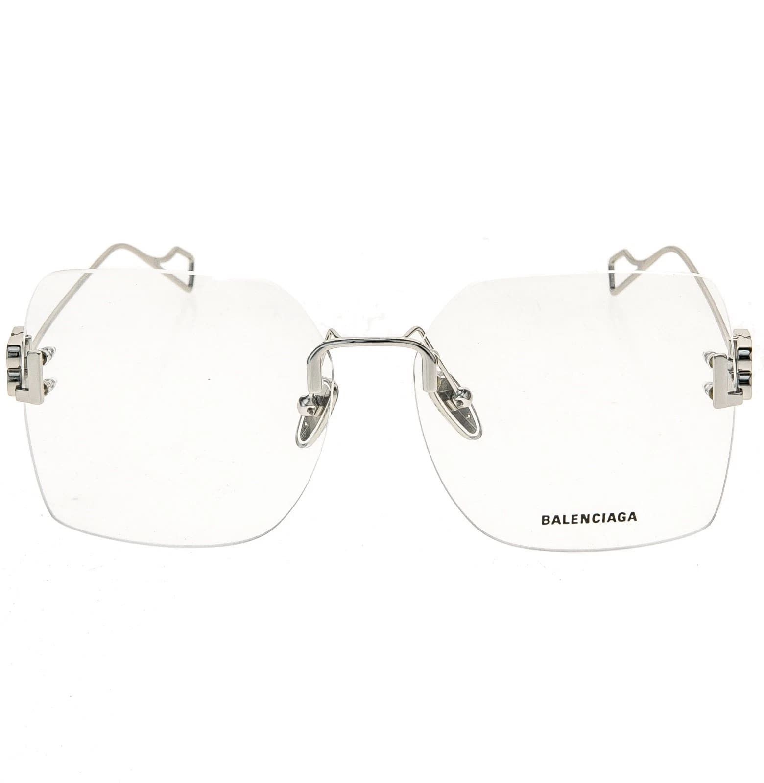 Balenciaga BALENCIAGA LOGO 0113 Silver Metal Retro Eyeglass BB0113O 002 Size ONE SIZE - 8 Thumbnail