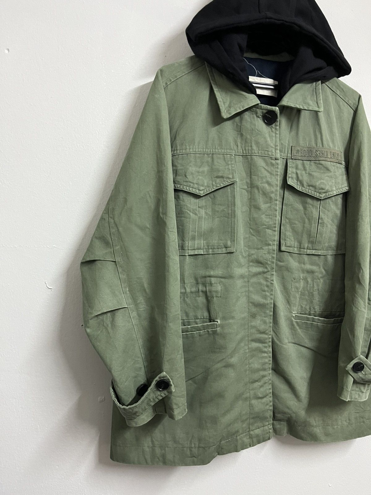 If Six Was Nine 🔥a.t green Good Vibes Embroidered Army Inspired Jackets Size US L / EU 52-54 / 3 - 7 Thumbnail