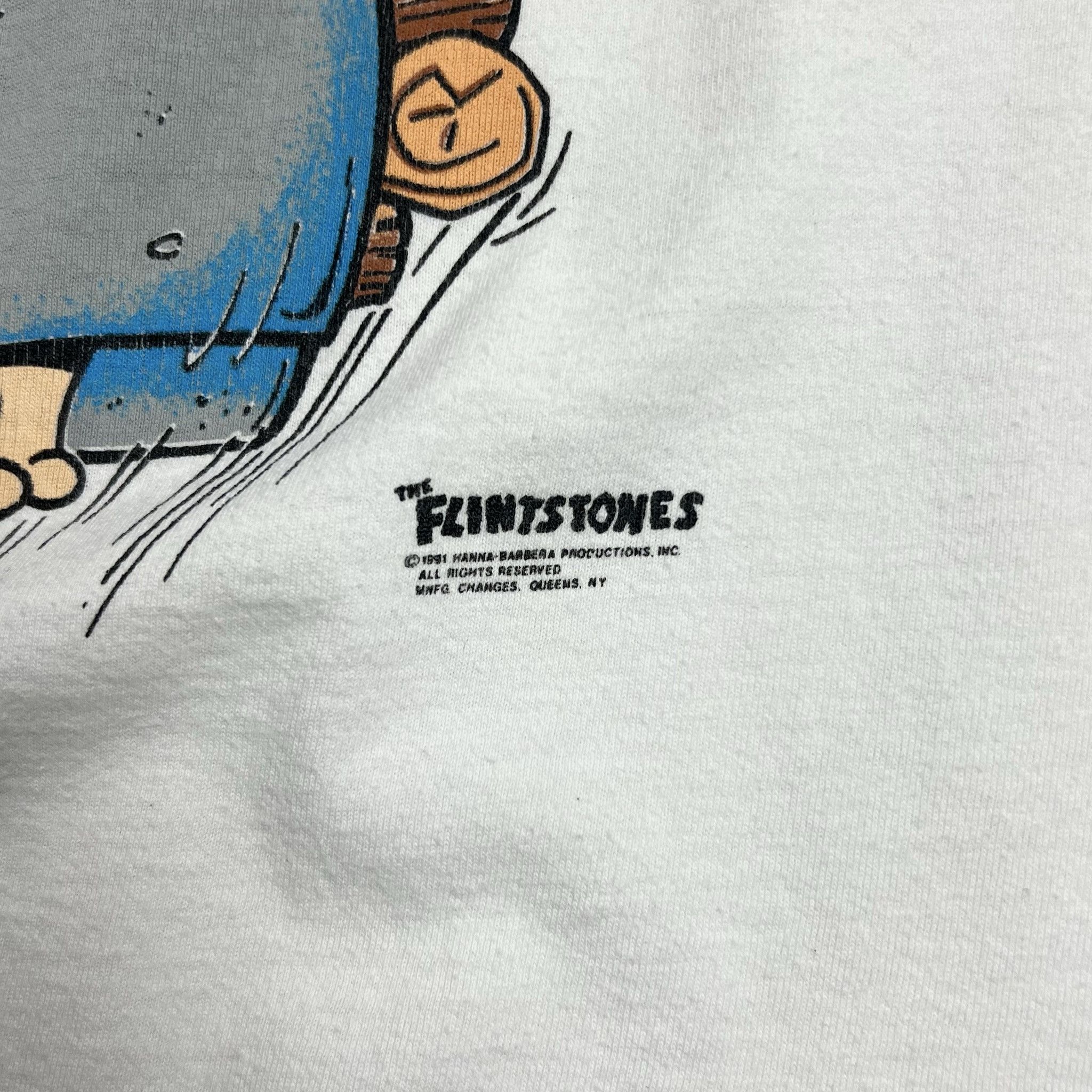 Changes Vintage 1991 The Flintstones Cartoon Graphic T-Shirt - L Size US L / EU 52-54 / 3 - 3 Thumbnail