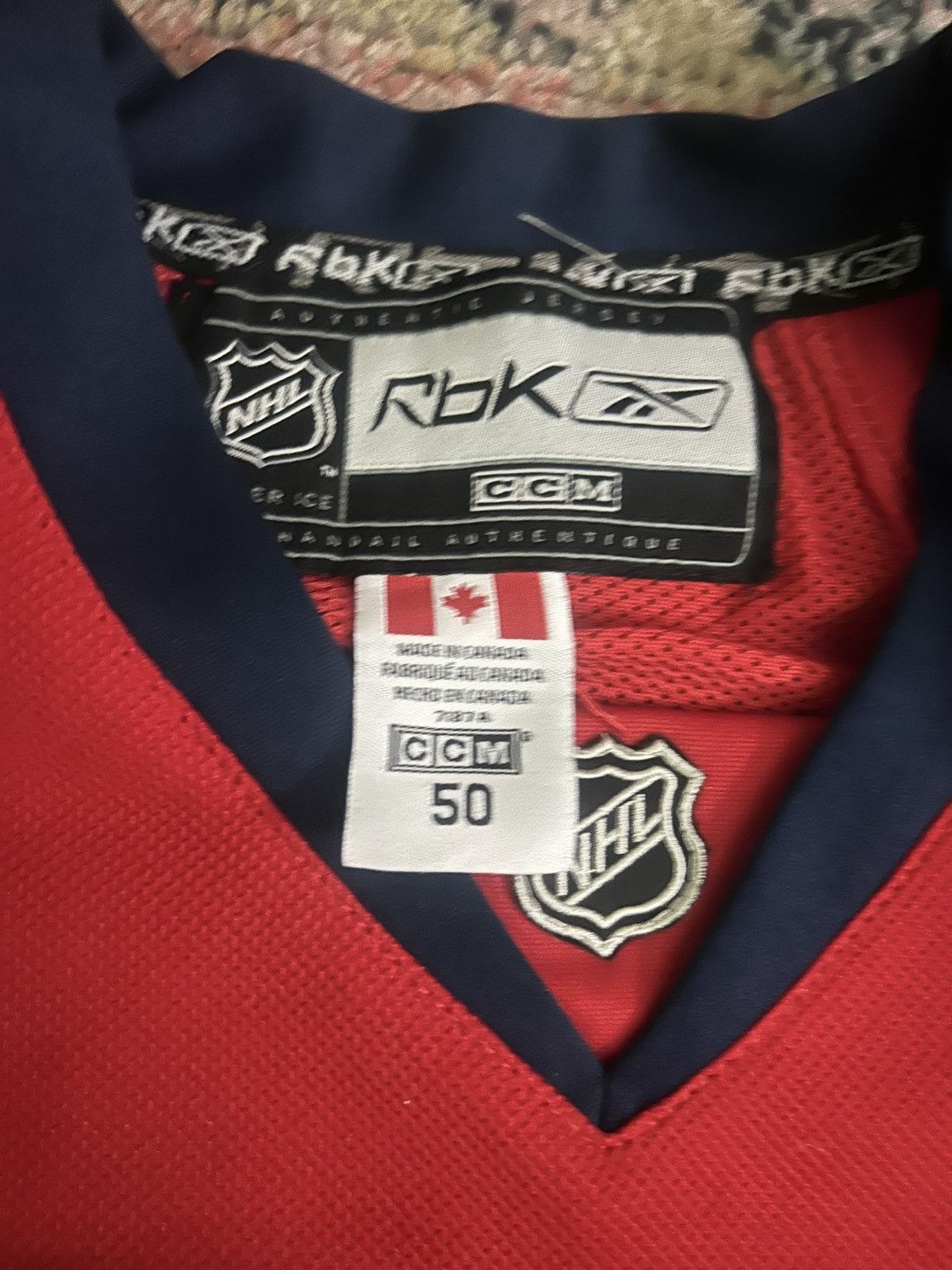 NHL Alexander Semin Authentic Washington Capitals Reebok jersey Size US M / EU 48-50 / 2 - 5 Thumbnail