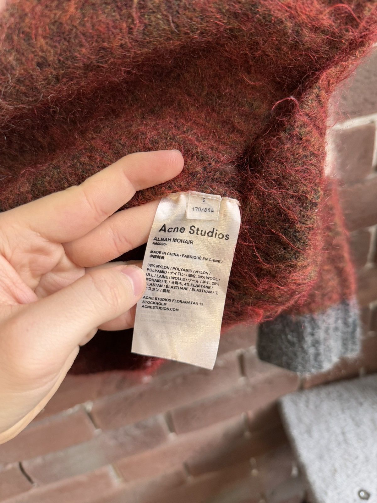 Acne Studios Acne Studios Designer Fuzzy Wool Knit Sweater Striped Size US M / EU 48-50 / 2 - 6 Thumbnail