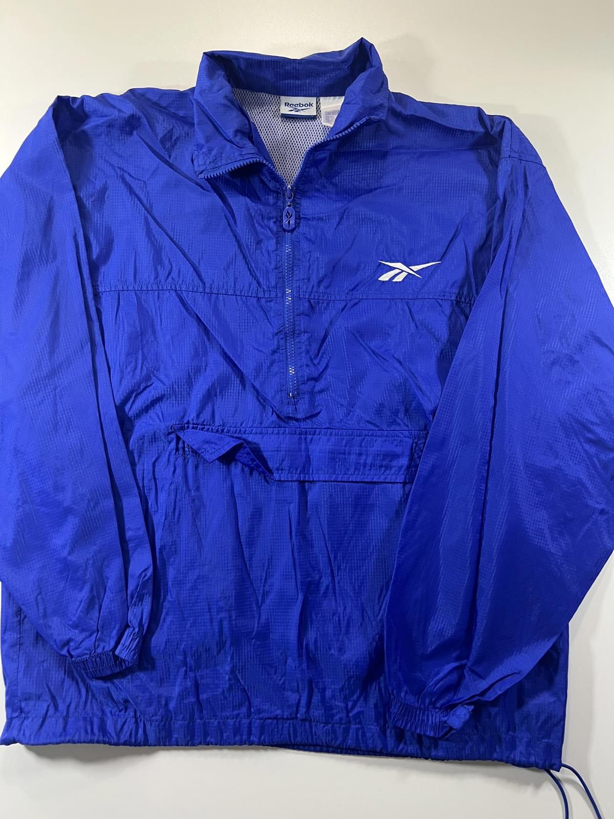 Reebok Vintage Reebok Blue Windbreaker Jacket S Size US S / EU 44-46 / 1 - 1 Thumbnail