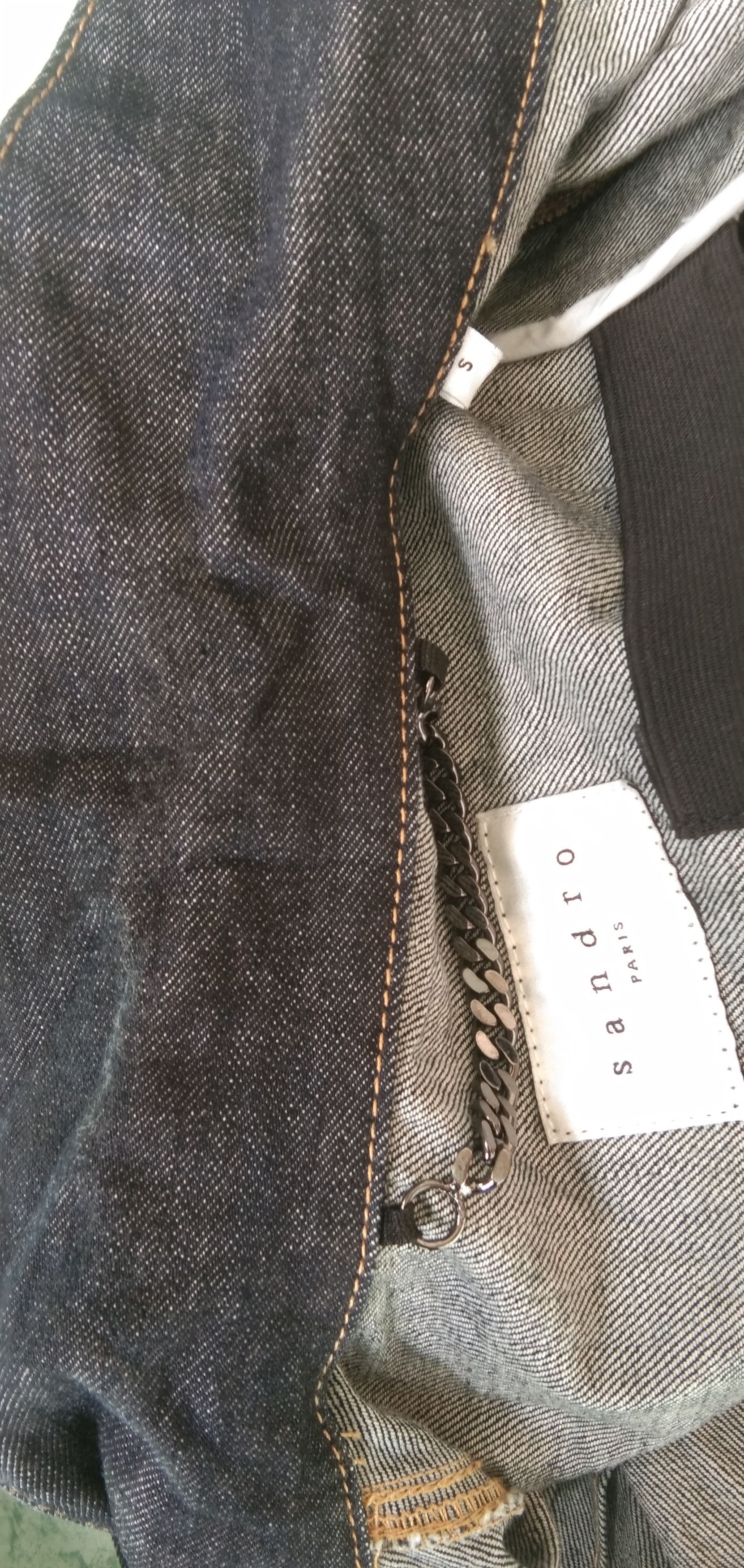 Sandro Sandro A2 blu denim jacket Size S / US 4 / IT 40 - 8 Thumbnail