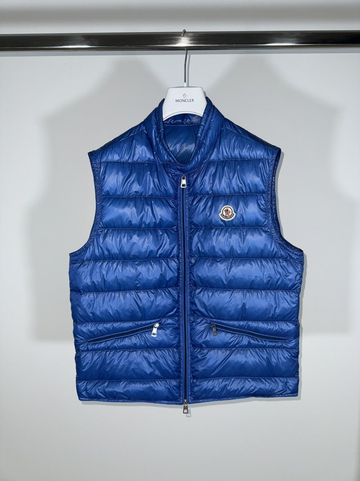 Moncler Moncler Gilet Gui Vest Size 3 (M) Light Blue Size US M / EU 48-50 / 2 - 1 Thumbnail