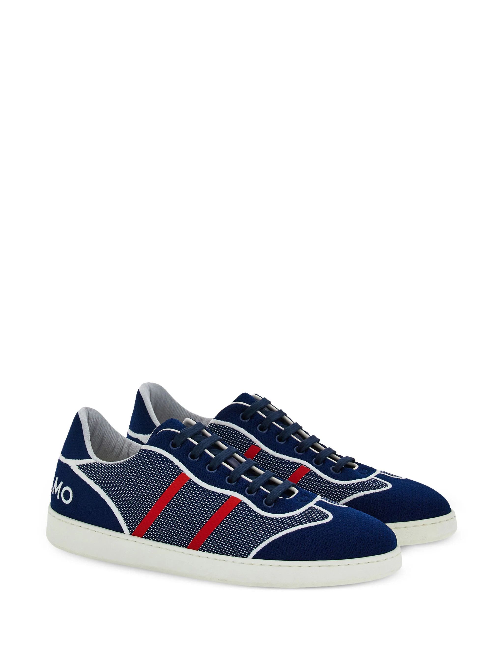 Salvatore Ferragamo o1s1rm0924 Panelled Low-Top Sneakers in Blue Size US 12.5 / EU 45-46 - 2 Thumbnail