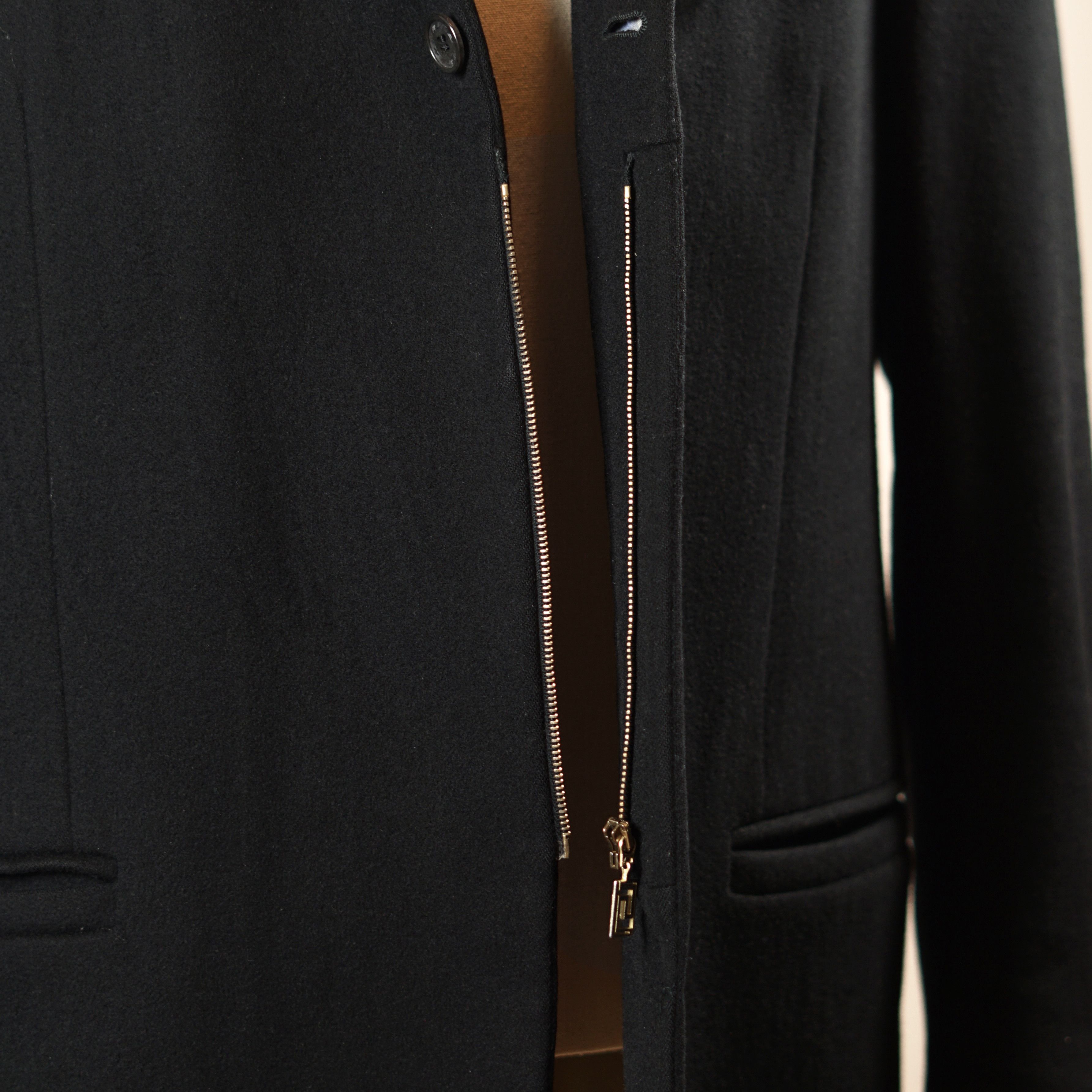 Versace Wool Cashmere Zip-Front Blazer Size 52R - 10 Thumbnail