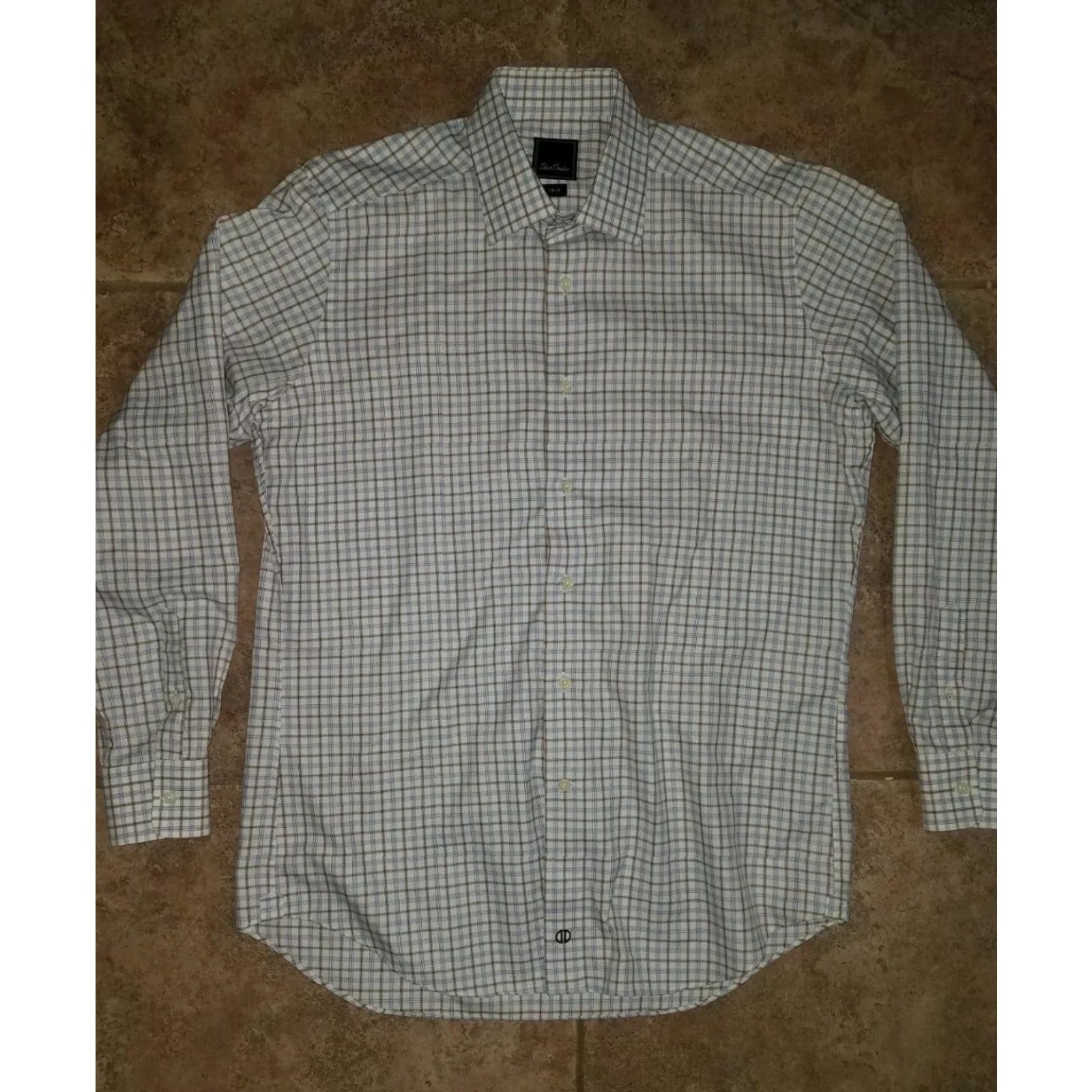 David Donahue David Donahue Shirt Button-Down Plaid Multicolor 15 1/2 Mens Trim Dress Shirt Size US M / EU 48-50 / 2 - 2 Thumbnail