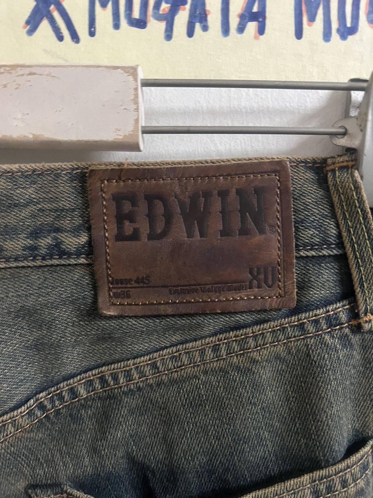 Japanese Brand RUSTY‼️VINTAGE EDWIN XV 445 LOOSE DISTRESSED DENIM PANT Size US 34 / EU 50 - 8 Thumbnail