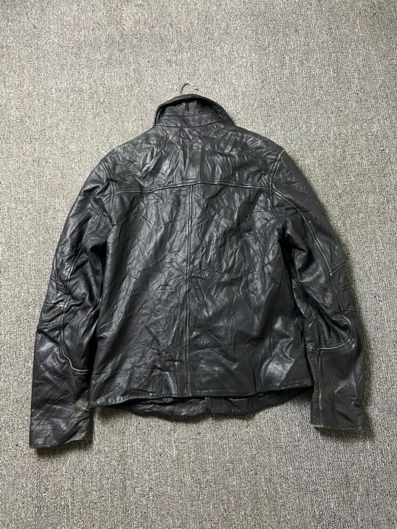 Japanese Brand Industries Brand Leather Biker Jacket (190) Size US L / EU 52-54 / 3 - 2 Thumbnail
