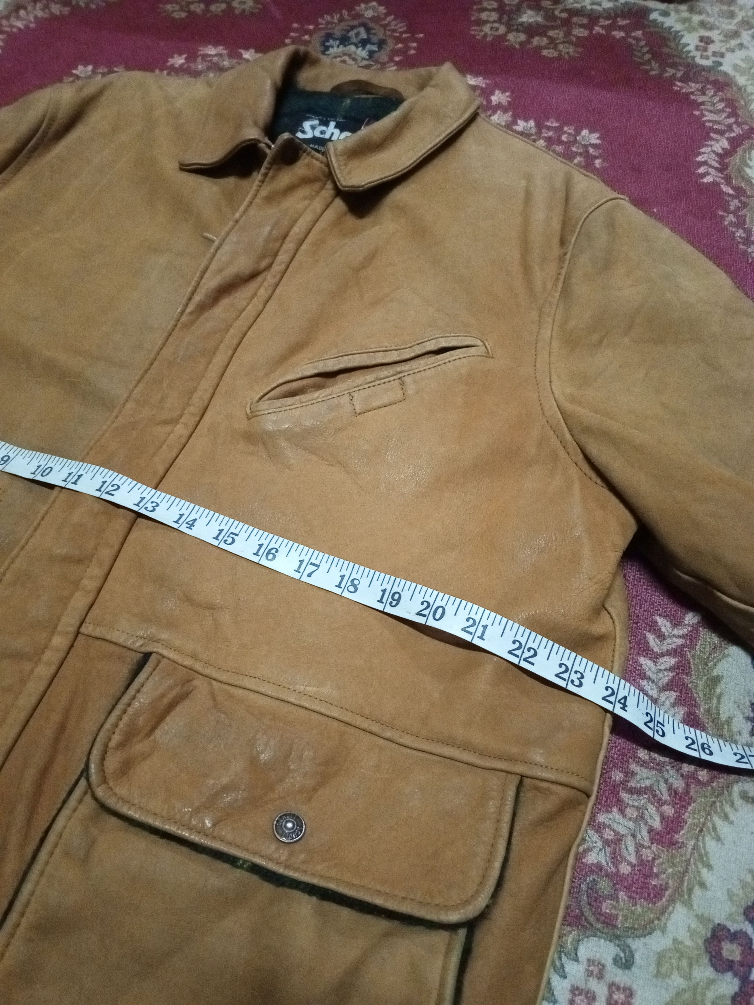 Vintage 80s vintage Schott N.Y.C leather wool jacket Size US XL / EU 56 / 4 - 9 Thumbnail