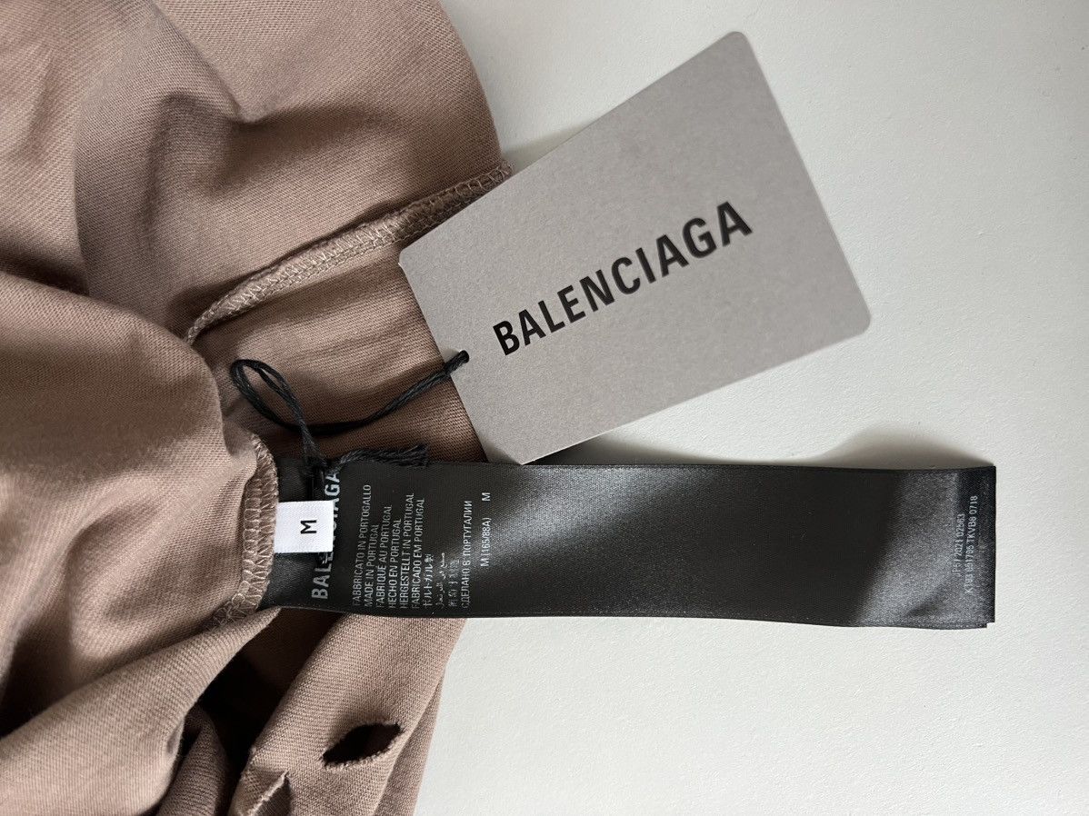 Balenciaga Destroyed Vintage Jersey T-shirt Size US M / EU 48-50 / 2 - 5 Thumbnail
