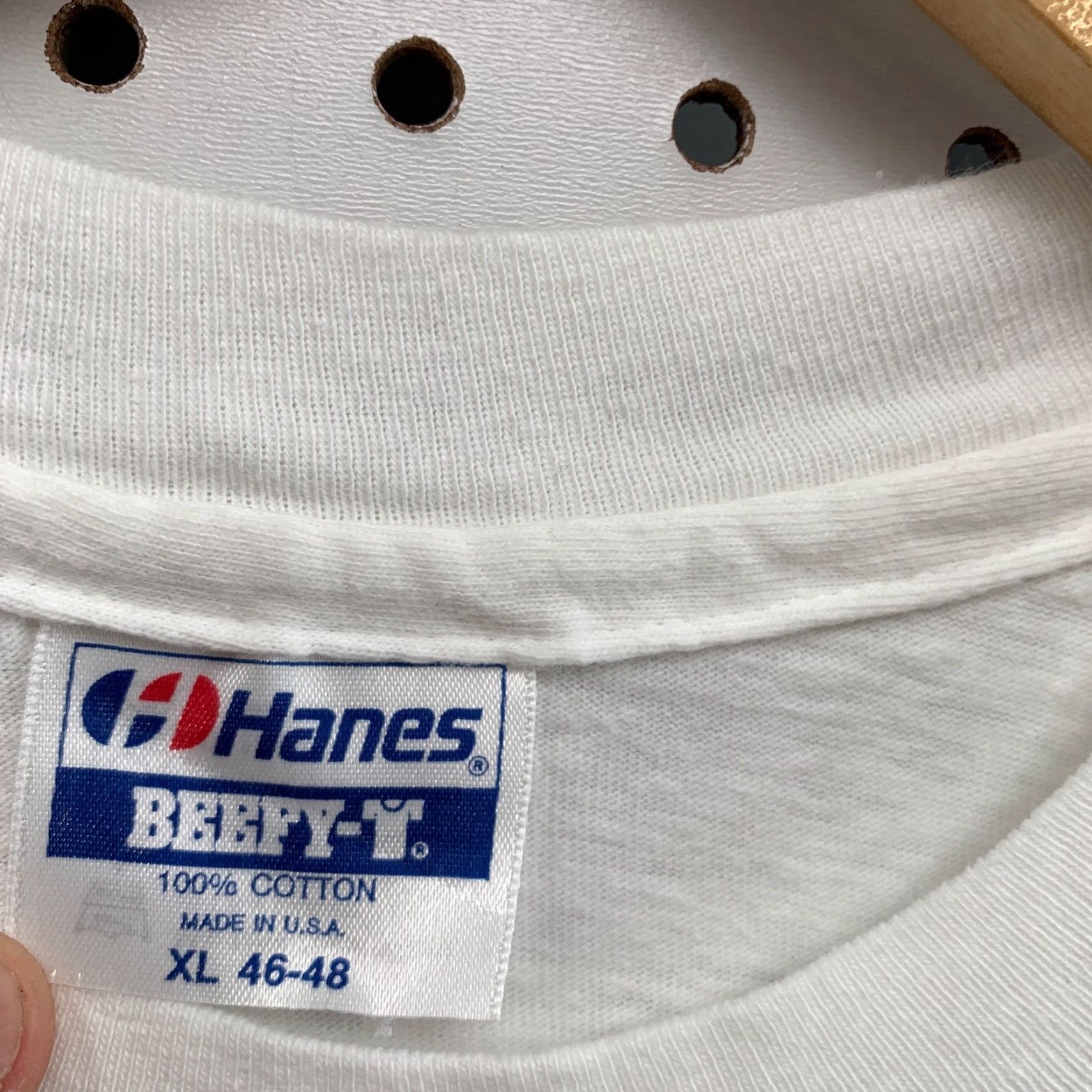 Hanes VINTAGE Washington DC Alamo Flags Shirt Mens XL White 90s USA Hanes T-Shirt Size US XL / EU 56 / 4 - 7 Thumbnail