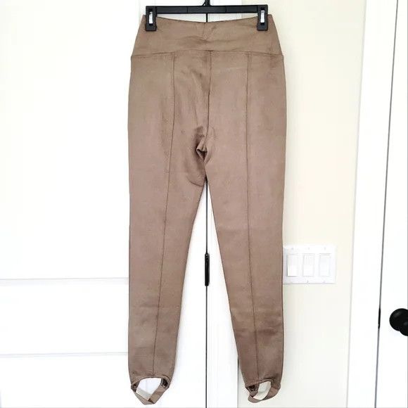 Boston Proper Faux Suede Stirrup Legging Fall Neutral Party Spring Travel Size 26" / US 2 / IT 38 - 7 Thumbnail