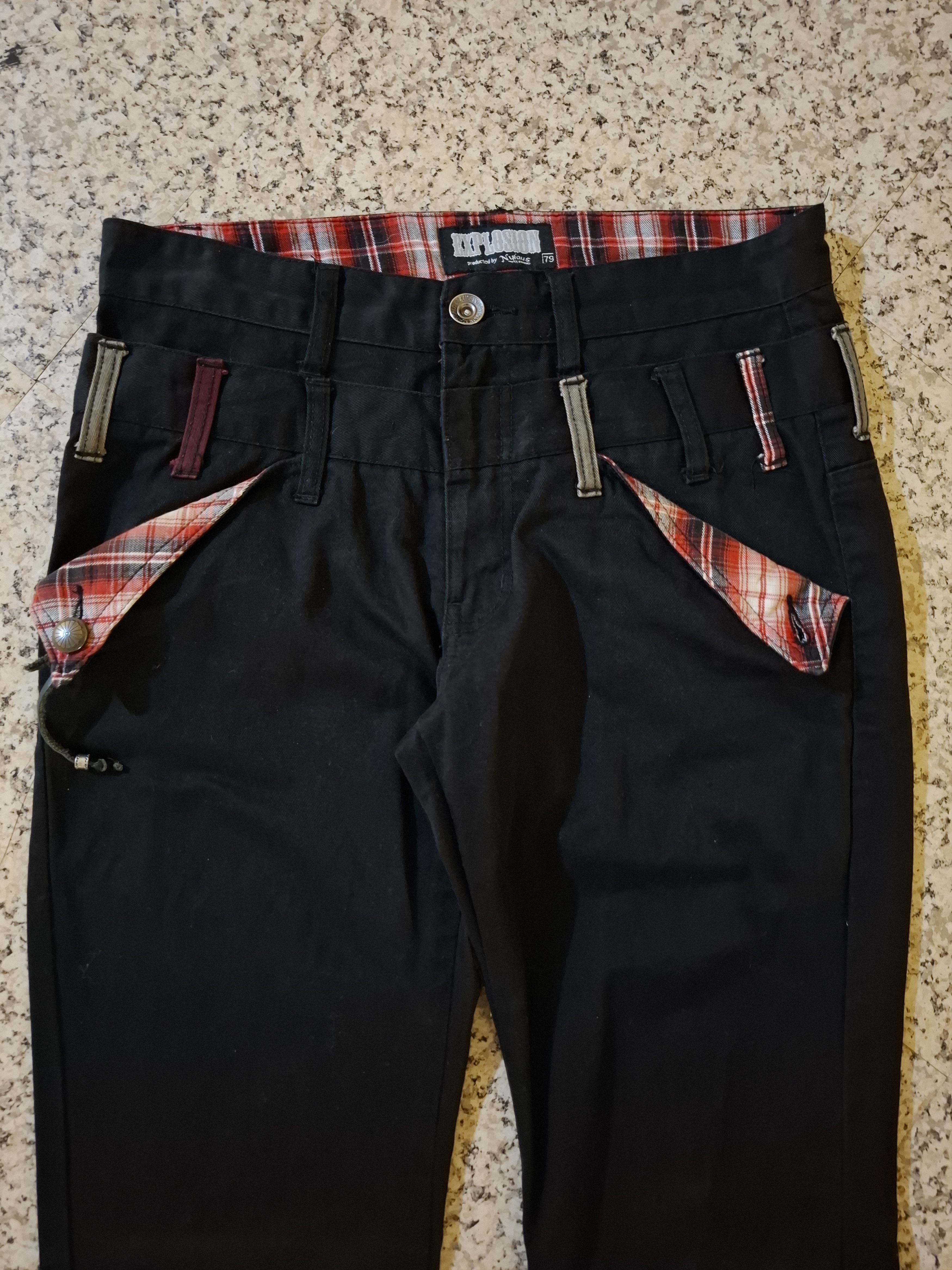 Japanese Brand 💥 RARE Nylaus Double Waist Seditionaries Bondage Punk Style Size US 30 / EU 46 - 2 Thumbnail
