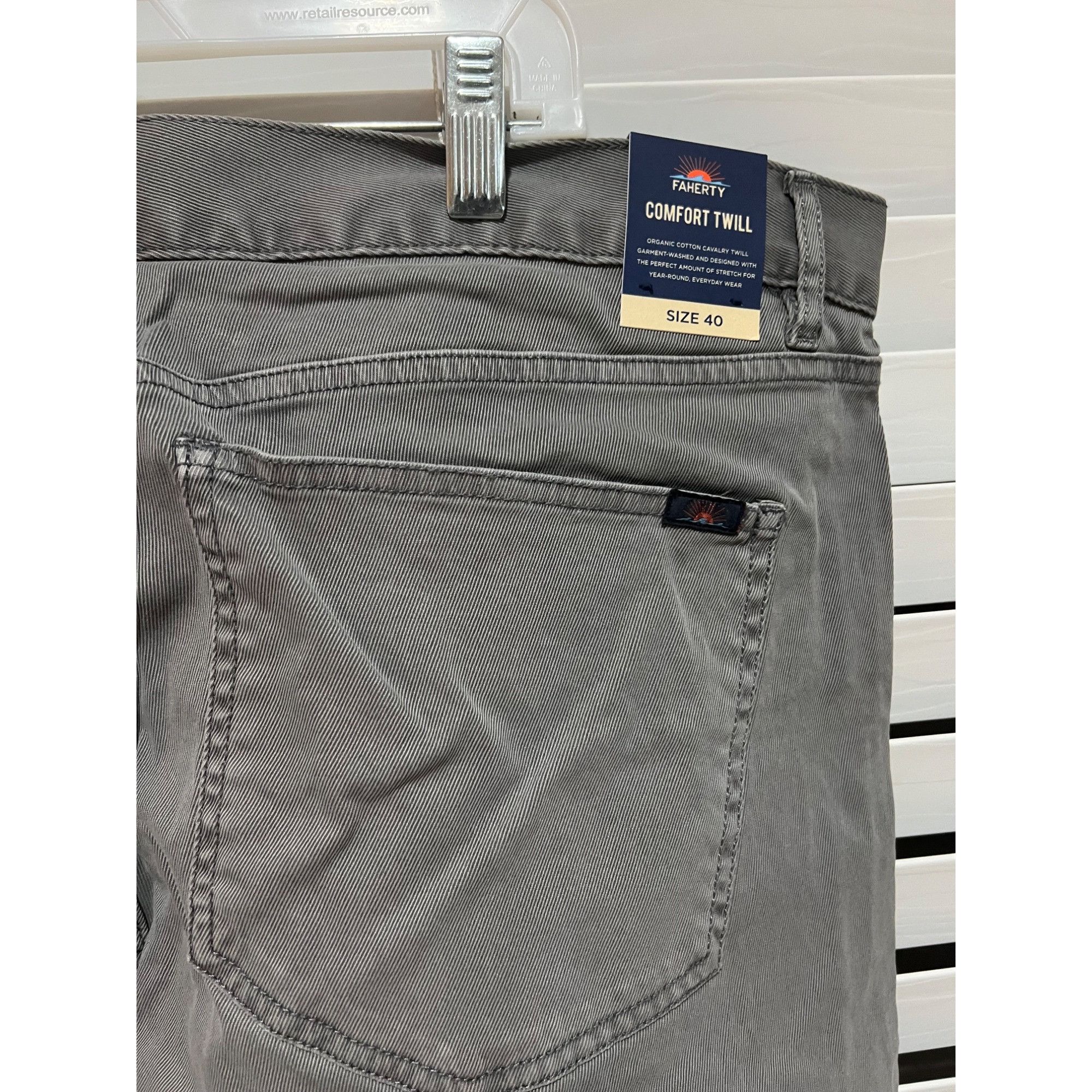 Faherty Faherty Comfort Twill Pants NWT - MSRP $128 Size - 40x34 Size US 40 / EU 56 - 6 Thumbnail